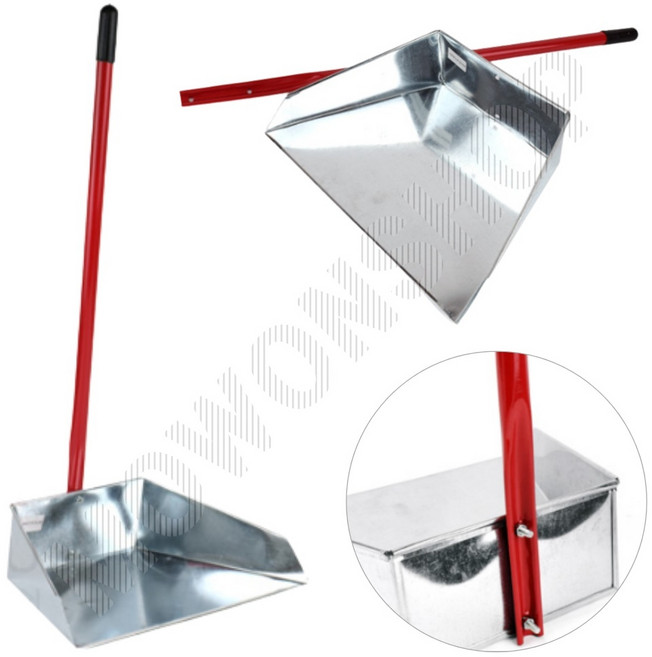 쓰레기받이 외곽 야외 대형 철 양철 쓰레받이 쓰레받기 A 낙엽쓰레받기 스텐쓰레받이, 1개