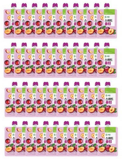 풀무원 풀스키친 스위트 플럼주스, 40개, 100ml
