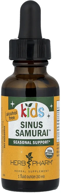 Herb Pharm 어린이용 Sinus Samurai 알코올 무함유 30ml(1fl oz), HerbPharm어린이용SinusSamurai알코올무함, 1개, 30ml - 쿠팡