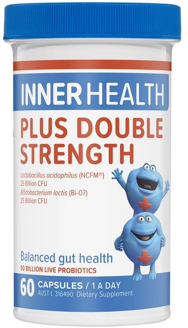 이너헬스 플러스 2배 강도 500억 프로바이오틱스 60정, 1개 - 쿠팡