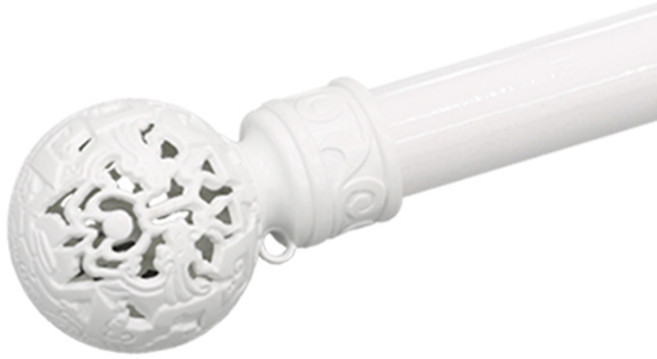 한국레일갤럭시 35mm 지구 커튼봉 커텐봉, 화이트