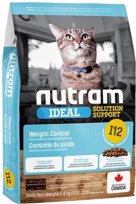 nutram 成貓用 I12 專業理想系列 體重控制天然貓糧, 1個