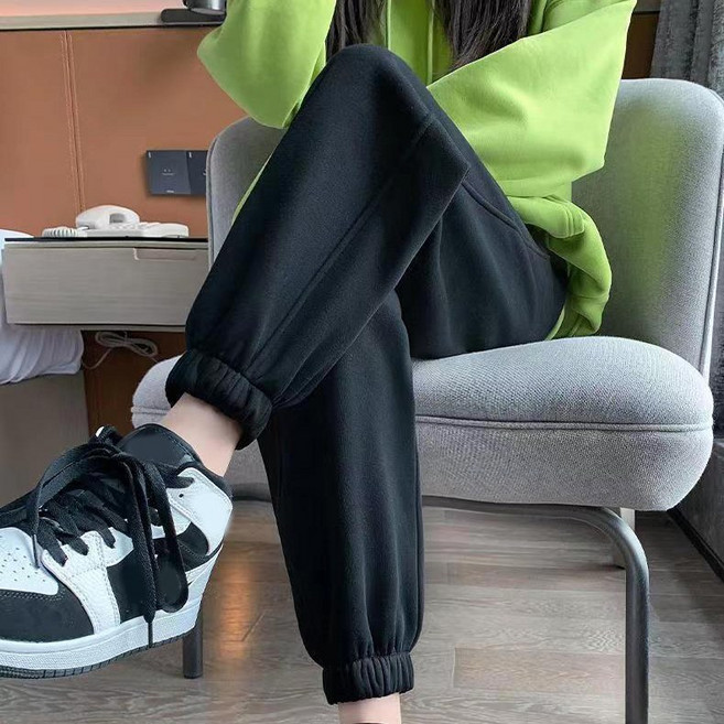 믹스알리 여성바지 조거팬츠 겨울용 캐주얼 기모 트레이닝바지