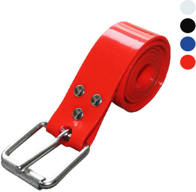 감성스터프 스킨스쿠버 프리다이빙 실리콘 웨이트 벨트, 레드