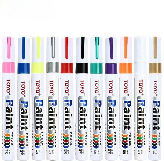 방수 유성 네임펜 변색 방지 유치원복 교복용 안지워지는 이름표시 펜, 오렌지3, 1개, 1개