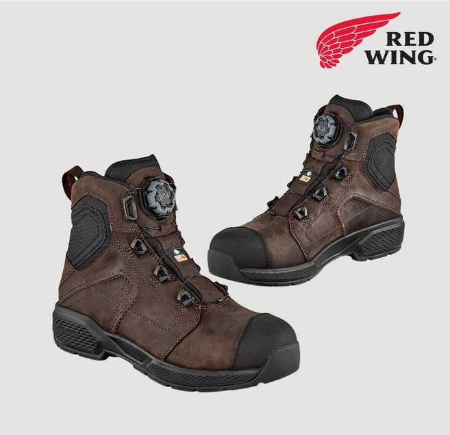 레드윙 6인치 엑소스 라이트 방수 보아 시스템 안전화 작업화 워크화 2452