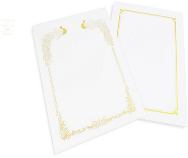 끄니스토어 금박 상장용지 A4 10매 상장종이a4 교회상장, H-1