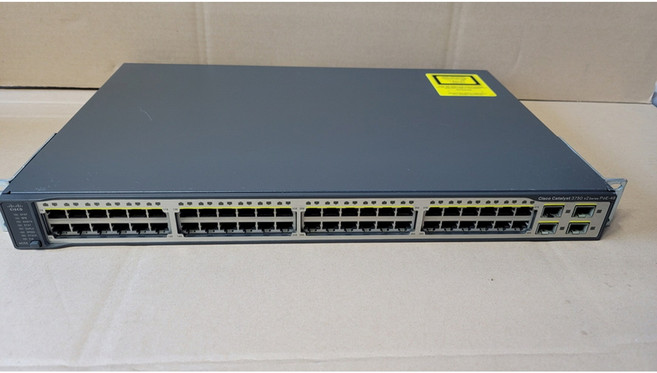 CISCO WS-C3750V2-48PS-E POE SWITCH, 1개