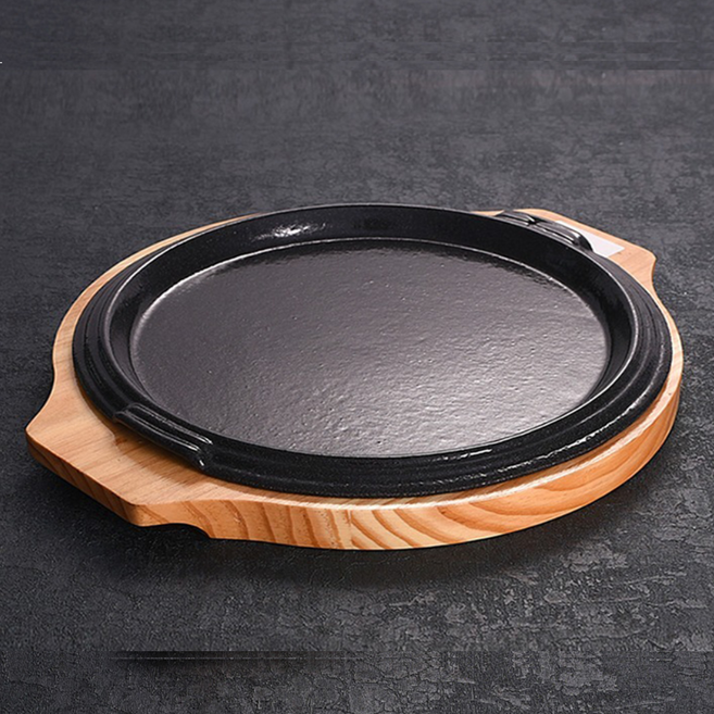 무쇠 주물 옥수수 콘치즈 팬 판 철판구이 스테이크 감바스 파전판 원형 대 32cm