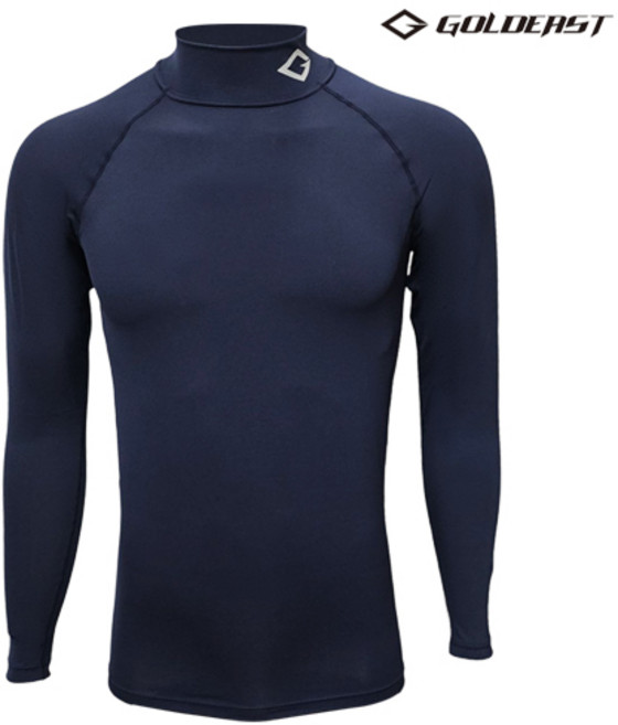 골드이스트 남성용 반목터틀 긴팔 컴프레션 언더셔츠 야구 축구 등산 라이딩 언더레이어 상의
