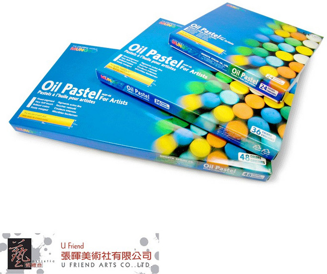 MUNGYO 專家級油蠟筆 3種規格, 1個, 48 色, 48色