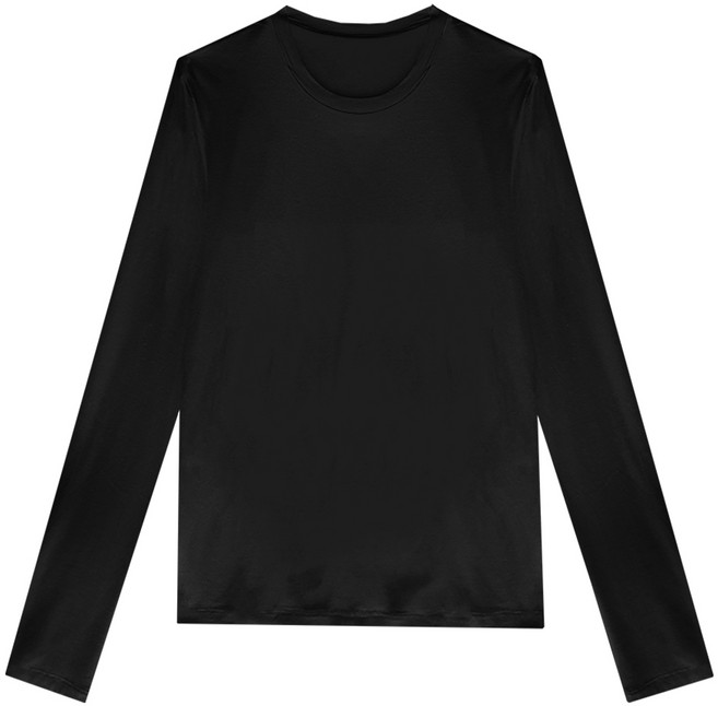 국산 여성 레이온 긴팔 여름 티셔츠 베이직 긴소매 티