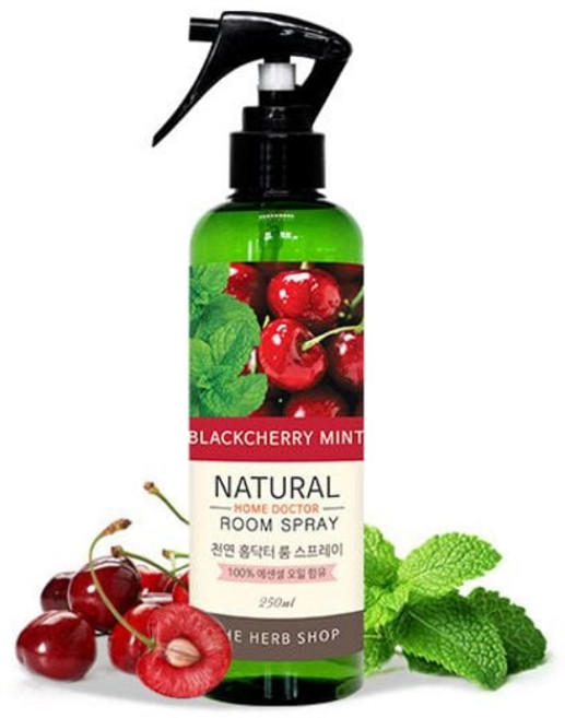 천연 홈닥터 룸스프레이 250ml 블랙체리민트 실내방향제 실내디퓨저 차량용디퓨져 유칼립투스 rds+01248vB, 1개