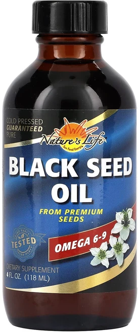 새해 첫좋은선물 Nature's Life 블랙 씨드 오일 118ml(4fl oz) 제대로 할인합니다, NaturesLife블랙씨드오일118ml4floz - 쿠팡