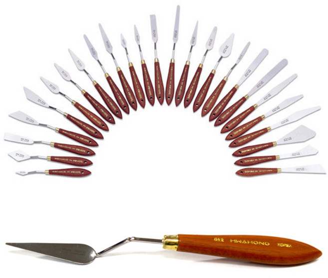 [동화오피스] 화홍 페인팅 나이프 1호~66호 / 유화재료 팔레트 물감 도구