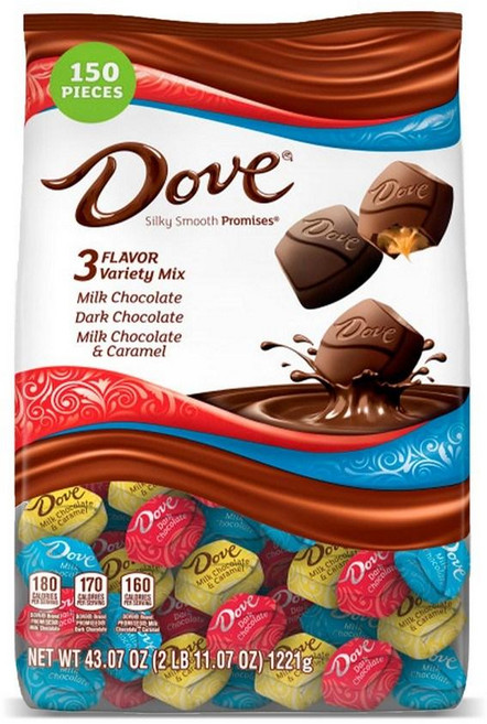 Dove 도브 초콜릿 버라이어티 믹스 대용량 50pcs (1221g), 1개, 1.221kg
