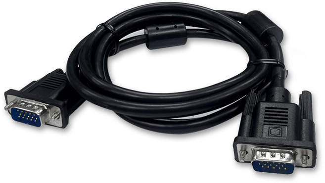 VOLTAGE COMPUTER VGA連接線 1.8m 雙磁環 D-SUB影像傳輸線, 1個, 本體x1