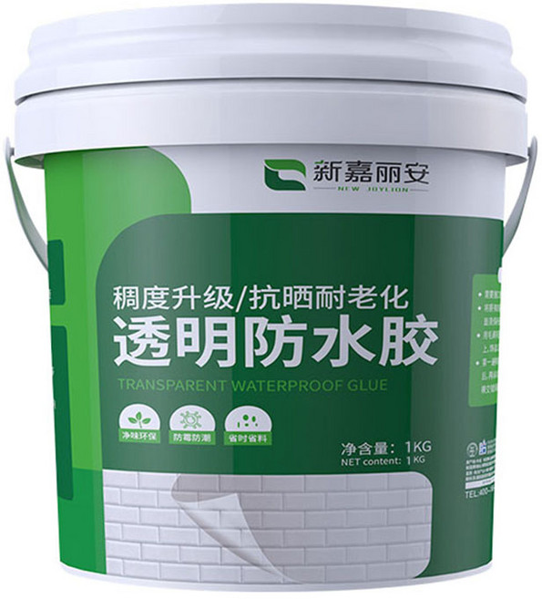 新嘉麗安 透明防水膠, 透明修補膠, 1L, 1個