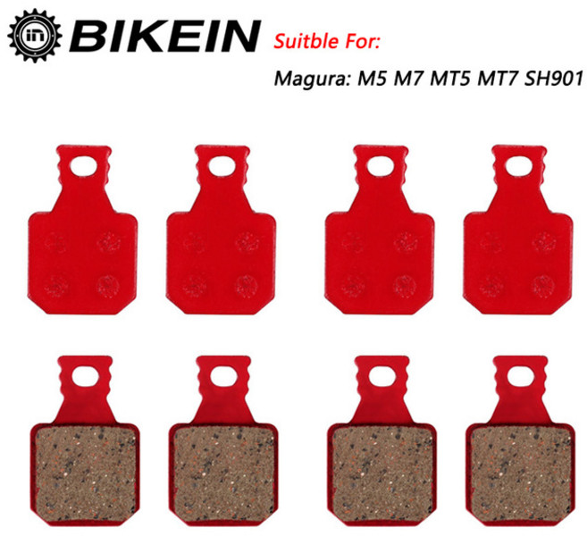 BIKEIN 4 쌍 산악 자전거 유압 브레이크 패드 MTB 자전거 부품 Magura M5 M7 MT5 MT7 SH901 수지 세라믹 디스크 브레이크 패드