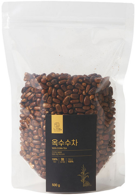 느으림 건강하게 두 번 볶은 국산 옥수수차, 3개, 1개입, 500g