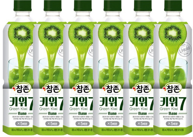참존식품 키위7베이스 835ml, 6개