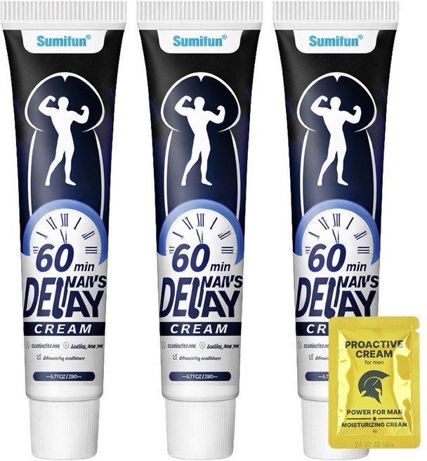 오리지날 남성용 60분 롱파워 크림 Original man's 60min long power cream, 3개, 20g