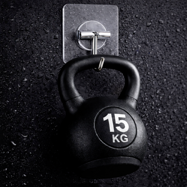 심박템몰 강력 벽걸이 다용도 무타공 접착식 후크 걸이 고리, 10개, 최대하중15kg