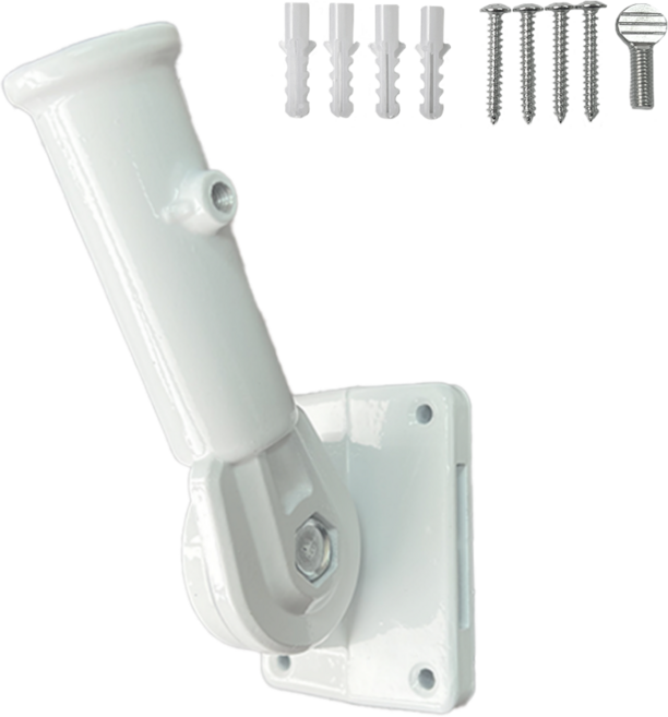 드림공간 국기꽂이 태극기걸이 깃대꽂이 벽부형 깃발봉 걸이, 1개, 화이트