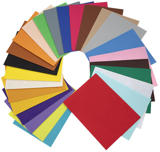 A4 칼라펠트지세트, 26색세트(접착)