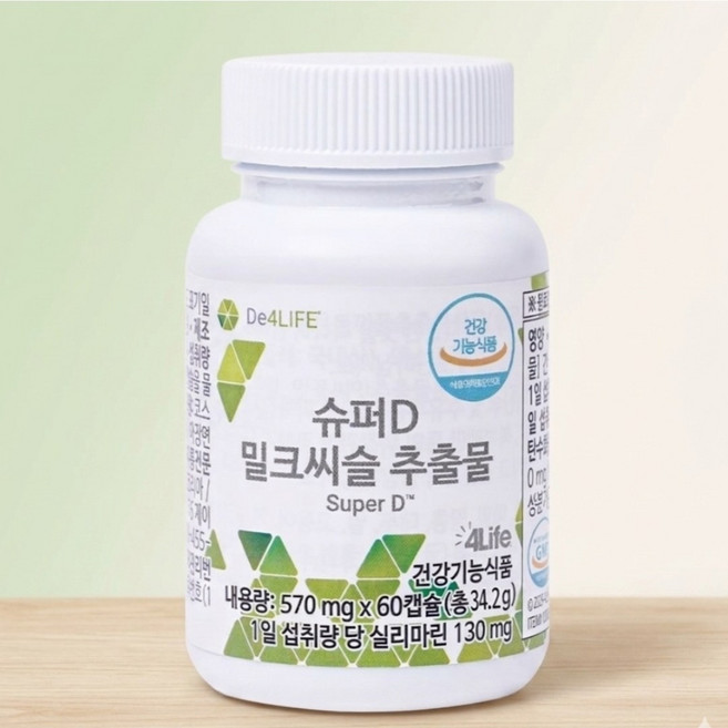 포라이프 슈퍼D 슈퍼디 밀크씨슬 추출물 60캡슐, 1개, 60정