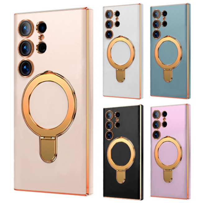 [수나르] 갤럭시S25 S25플러스 S25울트라 S25엣지 S25FE 글로시 풀커버 맥세이프 링 거치대 슬림 소프트 젤리 케이스