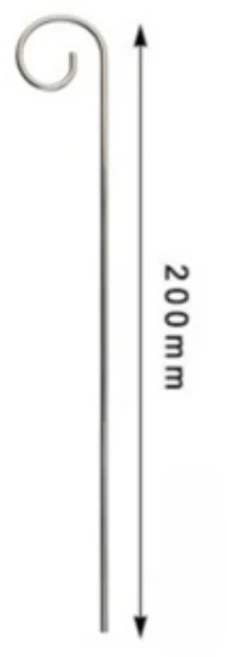 후크가있는 5Pcs 금속 식물 라벨 스테이크 화분에 심은 다육 꽃 태그 용 정원 마커 내구성 철 사인 걸이, 01 5Pcs 20cm