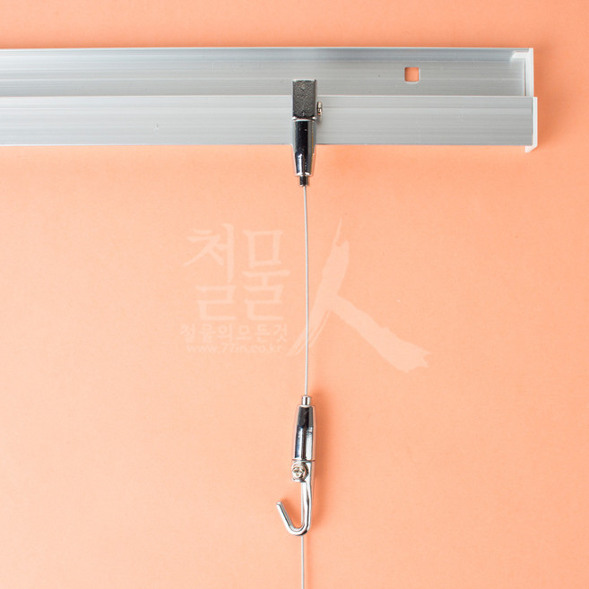 철물인 벽면 7자레일 0.5m세트, 1개, 01. 벽면 7자레일 0.5m세트 - 실버