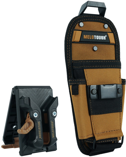 MELOTOUGH 작은 공구 홀더 스냅 클립을 가진 최소한도 일 조직자 공구 주머니 및 칼 홀더 공구집 공구 저장 다용도 펜치 가방, 1개