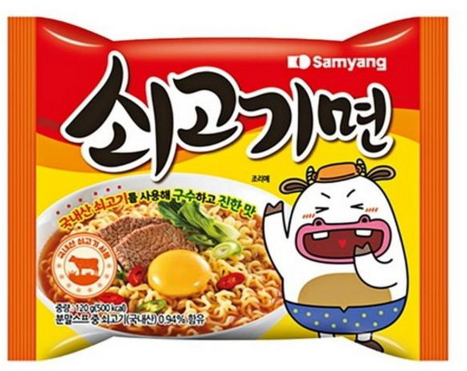 삼양 쇠고기면 120g, 5개
