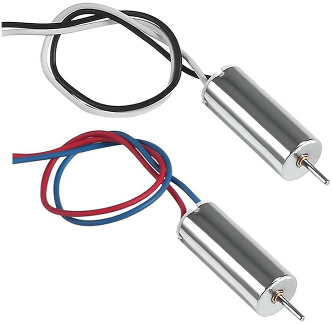 6152008 드론 RC카 로봇 헬기 공용 모터 수리용, 1개, (6152008) 모터2개(빨파1검흰1)