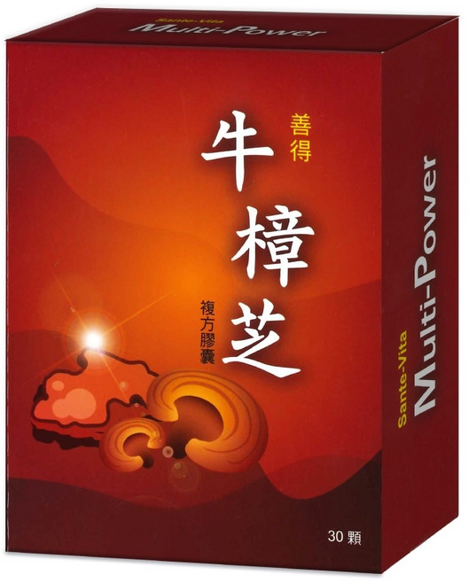 善得牛樟芝複方膠囊 30顆/盒 台灣製, 1個