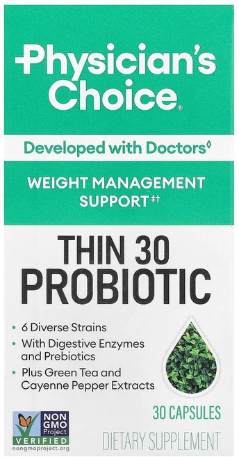 Physician's Choice Physicians Choice (피지션스 초이스) 씬 30 프로바이오틱 150억CFU 캡슐 30정, 1개 - 쿠팡