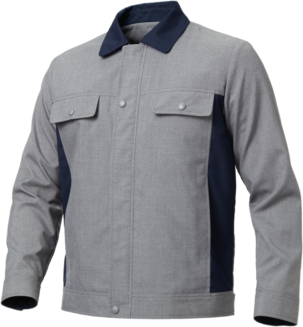 지벤 봄 여름 가을 ZB-J103 다크그레이 작업복 단체복 상의 점퍼