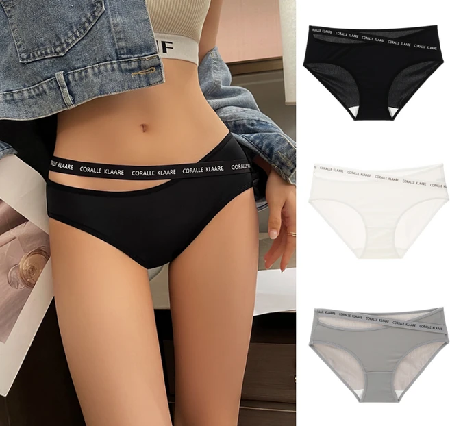 무니유유 데일리 편한 섹시한 크로스 허리스트랩 순면 Y존 섹시한 팬티 3종 세트 - 쿠팡