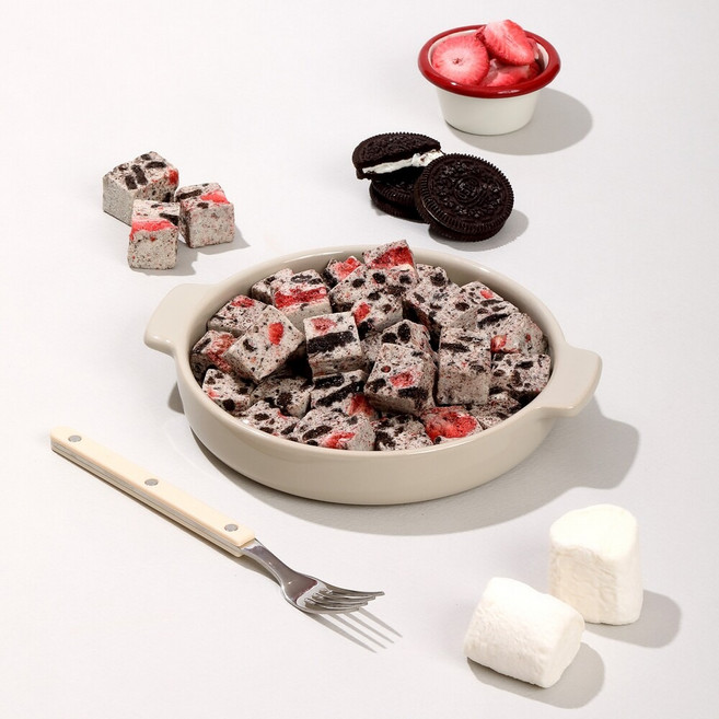 딸기 오레오 쫀득쿠키, 12개, 50g