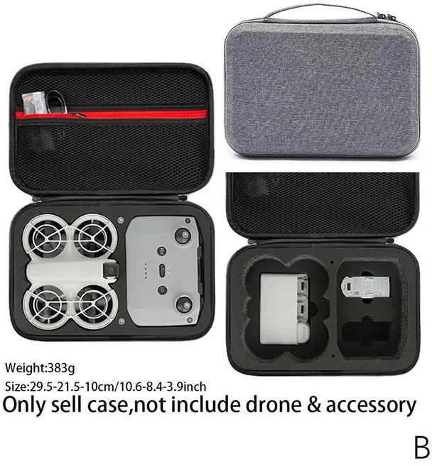 Dji NEO 보관 가방 무료 비행 버전 2024 크리 에이 티브 디자인 상자 액세서리, 02 black
