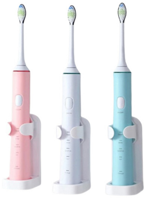 전동칫솔 홀더 걸이 받침대 벽걸이 욕실양치용품, 화이트, 2개