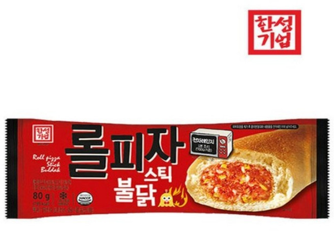 한성기업 롤피자스틱 불닭, 80g, 4개