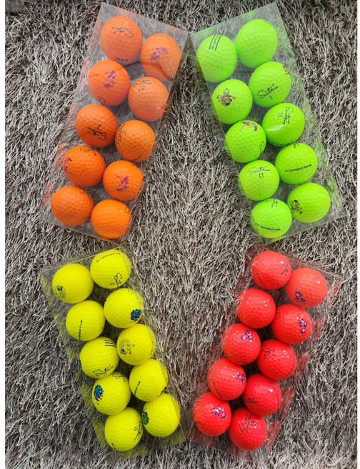 골프 세인트나인 유광 컬러혼합 3피스 로스트볼 A+급 (투명케이스 포장), 1세트, 10개입, 민트