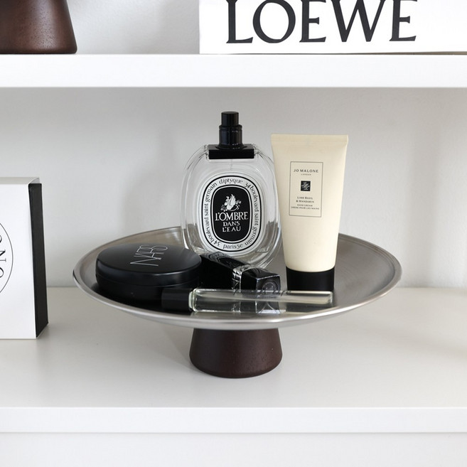 케이트가든 케이크 스탠 악세사리 소품 빈티지 철제 소지품 트레이, 실버