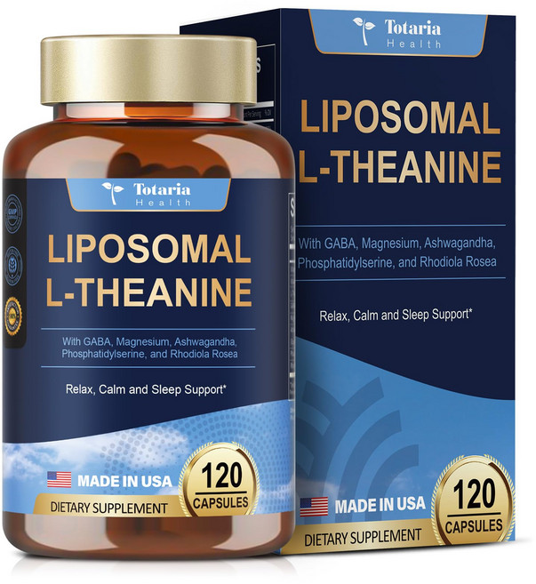 리포좀 L 테아닌 마그네슘 홍경천 GABA 120캡슐 1개, 120정