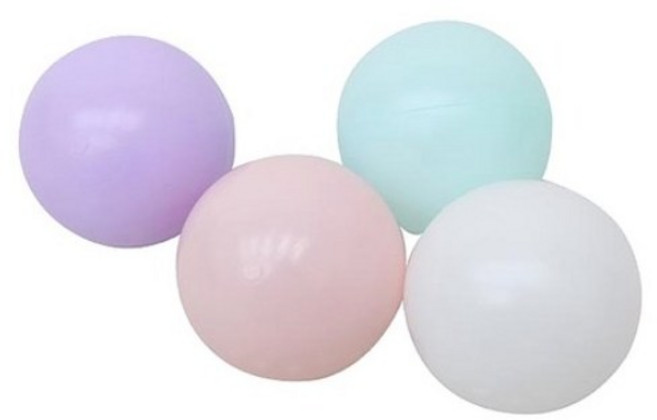 아하토이 킹콩 마시멜로 볼풀공 100p, 01 4가지 색, 210개