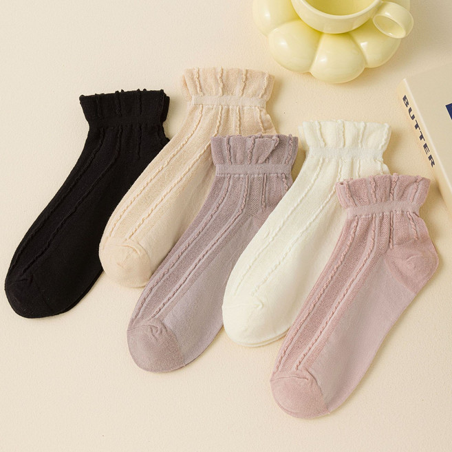 와이와이 여성 양말 5종 세트 WZ429