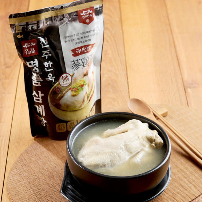 부드럽고 쫄깃한 국내산 생닭 냉장 전주한옥 삼계탕, 3개, 1kg